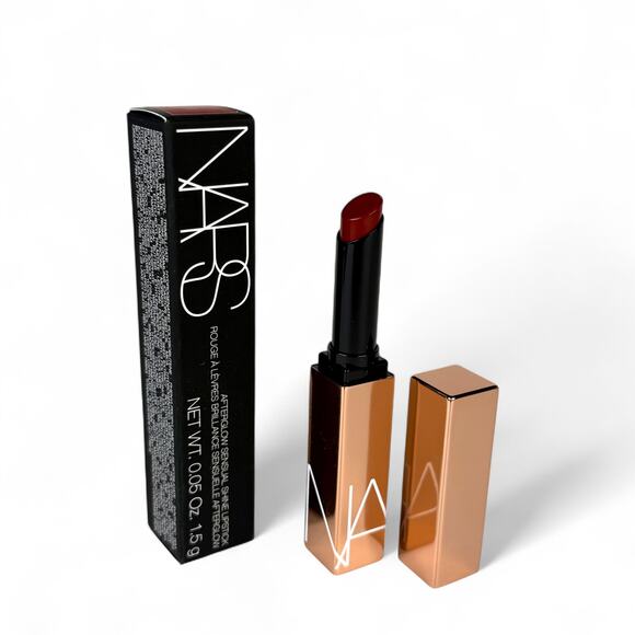 NARS Afterglow Sensual Shine Lipstick 227 Wild Ride 0.05 oz 1.5g Burgundy Red - Picture 1 of 3